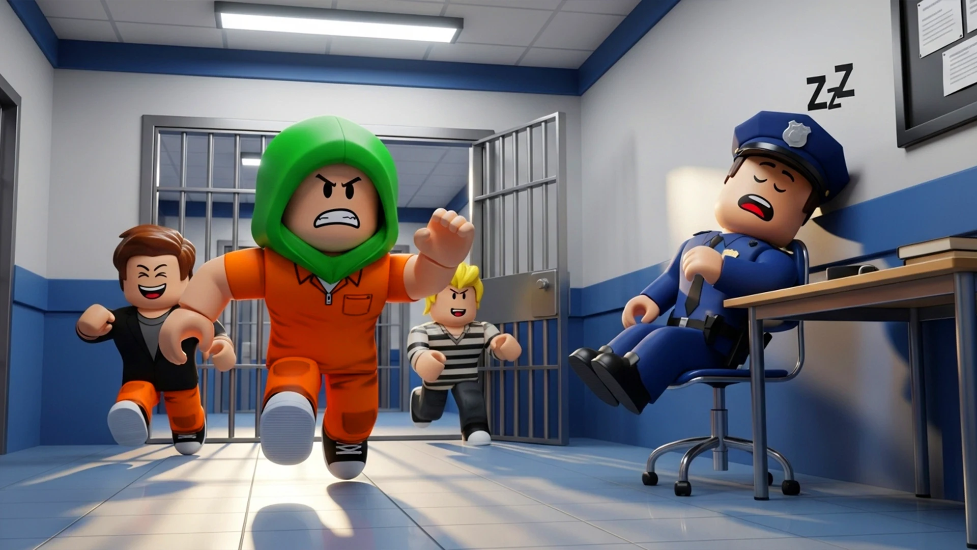 Barry Prison Obby Parkour screenshot